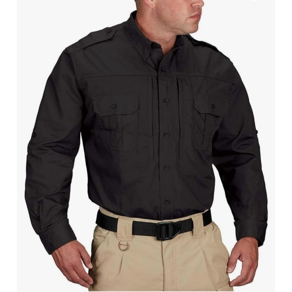 NEW Propper Men's Tactile Long Sleeve Black Shirt